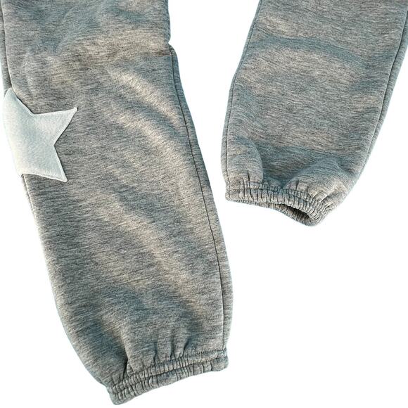 No Boundaries Graphic Jogger Lounge Pants Juniors S/CH (3-5) Gray White Stars - Picture 8 of 14